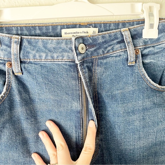 Abercrombie & Fitch Jeans Women's 31 12 High Rise Skinny Medium Destroy - Picture 6 of 10